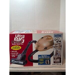 SHARK Turbo Hand Vacuum Ultra Big #HV166 Complete Set Euro Pro X- NEW IN BOX